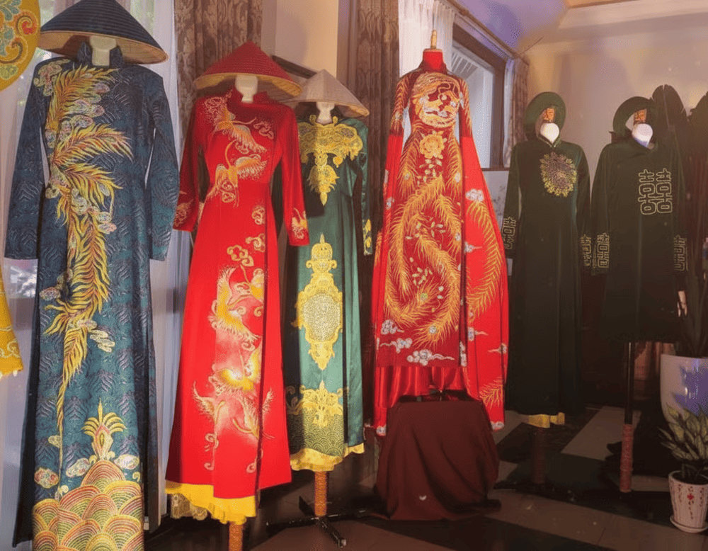 You can have your own ao dai custom-made in 2 days in Vietnam